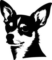 Chihuahua Silhouette Porträt vektor