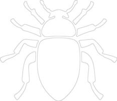 insekt översikt silhuett vektor