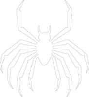 piska scorpion översikt silhuett vektor