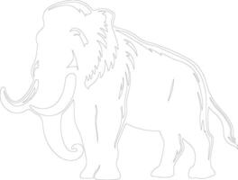 mammut översikt silhuett vektor