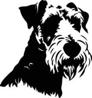 airedale Terrier schwarz Silhouette vektor