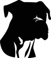 Boxer schwarz Silhouette vektor