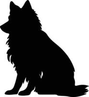 Belgier Schäferhund schwarz Silhouette vektor