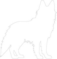 Belgier tervuren Gliederung Silhouette vektor