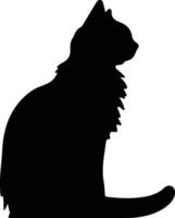 australisch Nebel Katze schwarz Silhouette vektor