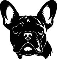 Französisch Bulldogge Silhouette Porträt vektor
