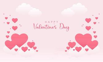 glücklich Valentinsgrüße Tag. feiern Tag voll von Liebe auf Februar 14 .. Konzept Illustration vektor