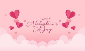 glücklich Valentinsgrüße Tag. feiern Tag voll von Liebe auf Februar 14 .. Konzept Illustration vektor