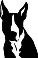 Stier Terrier schwarz Silhouette vektor