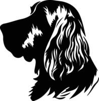 Spinon Italiano schwarz Silhouette vektor