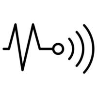 Sensor Daten Symbol Linie Vektor Illustration