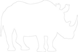 Arsinoitherium Gliederung Silhouette vektor