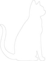 suphalak katt översikt silhuett vektor