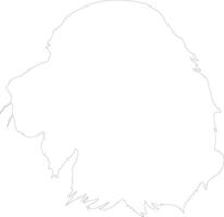 amerikanisch Cocker Spaniel Gliederung Silhouette vektor