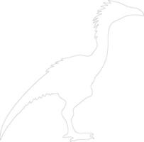 troodon Gliederung Silhouette vektor