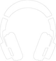 audio ikon översikt silhuett vektor