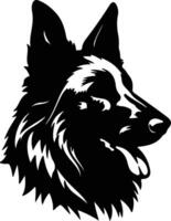 Belgier tervuren Silhouette Porträt vektor