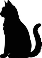 wohnen Katze schwarz Silhouette vektor