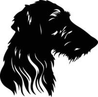 schottisch Hirschhund Silhouette Porträt vektor