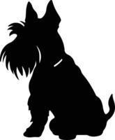 schottisch Terrier schwarz Silhouette vektor