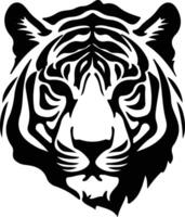 Tiger Silhouette Porträt vektor