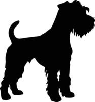 Seenland Terrier schwarz Silhouette vektor