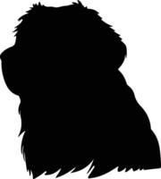 leonberger schwarz Silhouette vektor