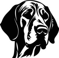 redbone coonhound silhuett porträtt vektor