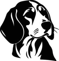 Beagle schwarz Silhouette vektor