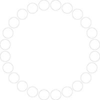cirkel översikt silhuett vektor