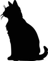 Foldex Katze schwarz Silhouette vektor