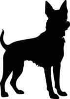 Beauceron schwarz Silhouette vektor