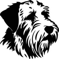 sealyham terrier silhuett porträtt vektor