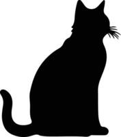 suphalak Katze schwarz Silhouette vektor