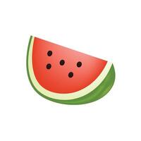 vattenmelon frukt emoji vektor design. konst illustration lantbruk mat bruka produkt. vattenmelon isolerat på vit bakgrund.