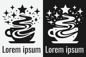 logotyp kaffe kopp för Kafé. design av kaffe affär logotyp vektor