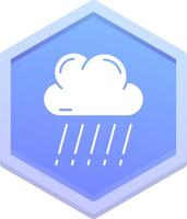 Regen Polygon Symbol vektor