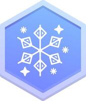 Winter Polygon Symbol vektor