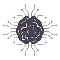 künstlich Intelligenz ai Computing konzeptionelle Vektor Illustration Grafik Symbol Symbol