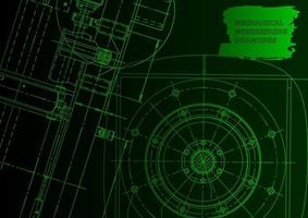 skizzieren. Vektor-Engineering-Illustration. Computergestützte Konstruktionssysteme vektor