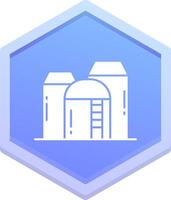 Silo Polygon Symbol vektor