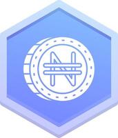 namecoin polygon ikon vektor