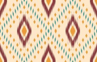 ethnisch abstrakt Ikat Kunst. aztekisch Ornament drucken. geometrisch ethnisch Muster nahtlos Farbe orientalisch. Design zum Hintergrund ,Vorhang, Teppich, Hintergrund, Kleidung, Verpackung, Batik, Vektor Illustration.