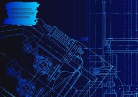 mechanischer Instrumentenbau. technischer abstrakter Hintergrund vektor