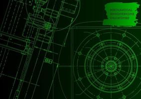 skizzieren. Vektor-Engineering-Illustration. Computergestützte Konstruktionssysteme vektor