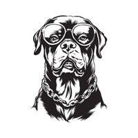 Rottweiler Hund Vektor Illustration