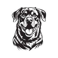 rottweiler hund vektor illustration