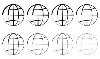 Globus Symbol, Welt Symbol, Globus Symbol Vektor Illustration.