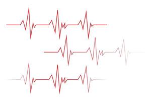 EKG Herz schlagen Linie Symbol Symbol, Herz schlagen Impuls Krankenhaus Logo unterzeichnen. Vektor. vektor