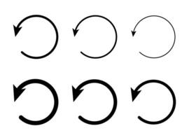 Aktualisierung Symbol oder Symbol, neu starten Symbol Kreis Pfeil symbolisiert Vektor. vektor